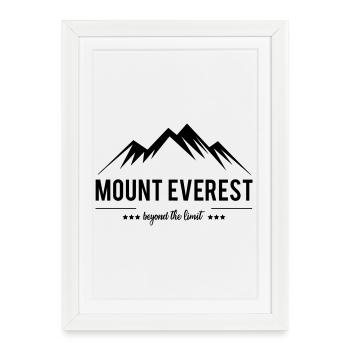 Mont Everest au-delà de la limite - Affiche encadrée (27 × 37 cm) - blanc - Devant