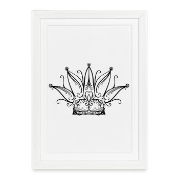 Fool's Cap Carnival Carnival Crown - Framed poster (27 × 37 cm) - white - Front