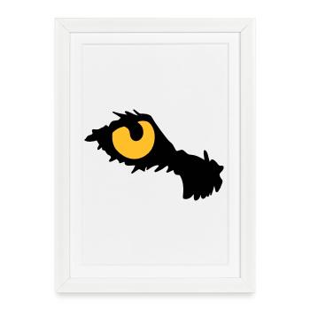 Eye of the tiger - Framed poster (27 × 37 cm) - white - Front