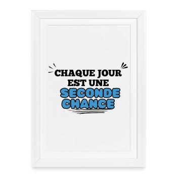 Surtitre Esperance Seconde Chance - Affiche encadrée (27 × 37 cm) - blanc - Devant
