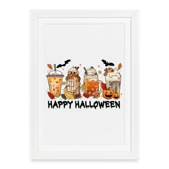 Halloween - Framed poster (27 × 37 cm) - white - Front