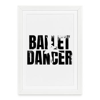 Ballet Dancer - Framed poster (27 × 37 cm) - white - Front