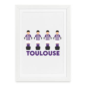 Toulouse - Affiche encadrée (27 × 37 cm) - blanc - Devant