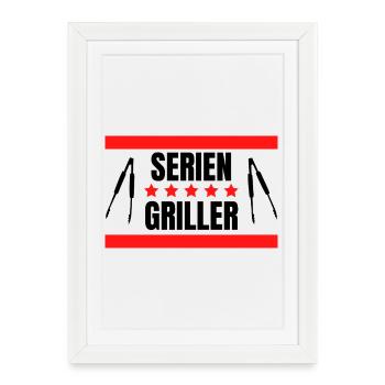 Griller - Affiche encadrée (27 × 37 cm) - blanc - Devant