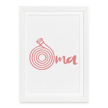 Garden Hose Gardener Grandma - Framed poster (27 × 37 cm) - white - Front