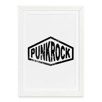 punk rock - Framed poster (27 × 37 cm) - white - Front