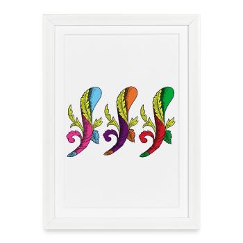 3 as - Affiche encadrée (27 × 37 cm) - blanc - Devant