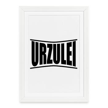 Urzulei t-shirt Sardinia gift idea - Framed poster (27 × 37 cm) - white - Front