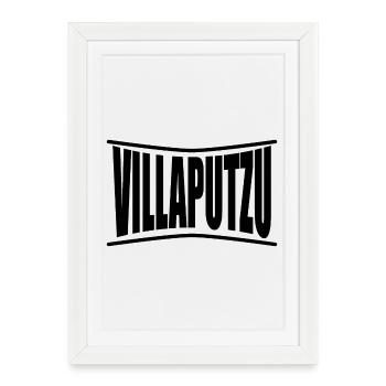 t-shirt Villaputzu t-shirt Sardinia gift idea - Framed poster (27 × 37 cm) - white - Front