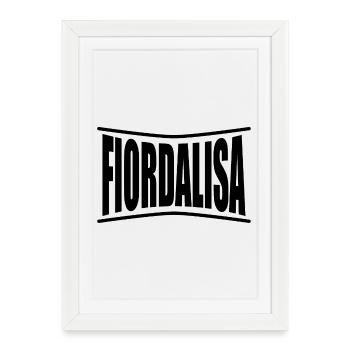 t-shirt Fiordalisa t-shirt idée cadeau - Affiche encadrée (27 × 37 cm) - blanc - Devant