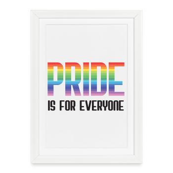 LGBT Pride Month - Pride is for everyone - Framed poster (27 × 37 cm) - white - Front