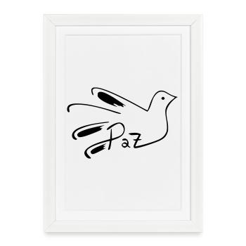 Éléments Abstraits Colorés pour Tissu Unique - Affiche encadrée (27 × 37 cm) - blanc - Devant