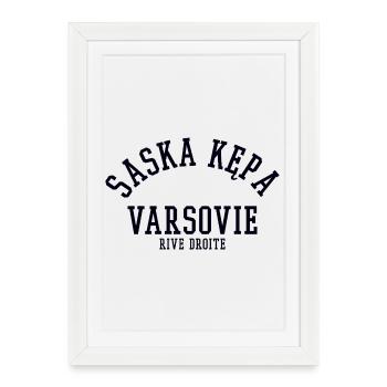 Saska Kepa Varsovie - Affiche encadrée (27 × 37 cm) - blanc - Devant