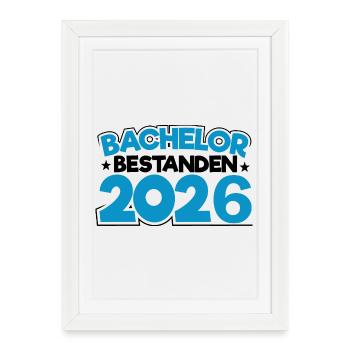 Licence 2026 Remise des diplômes - Affiche encadrée (27 × 37 cm) - blanc - Devant