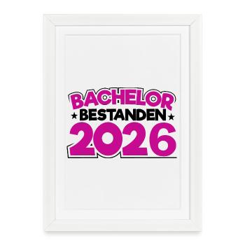 Licence 2026 Remise des diplômes - Affiche encadrée (27 × 37 cm) - blanc - Devant