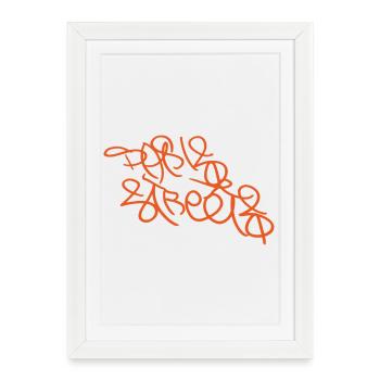 T-shirt le plus cool de Paris - Affiche encadrée (27 × 37 cm) - blanc - Devant