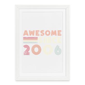 Design de la ligne Rétro Anniversary 2006 - Affiche encadrée (27 × 37 cm) - blanc - Devant