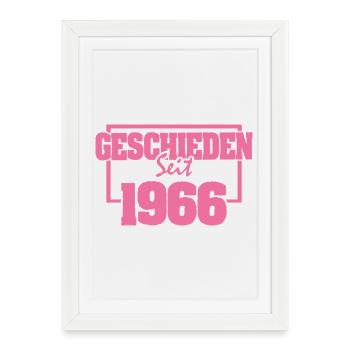 Single 1966 - Affiche encadrée (27 × 37 cm) - blanc - Devant