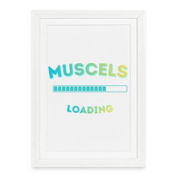 Muscle Loading Bar Graph - Framed poster (27 × 37 cm) - white - Front