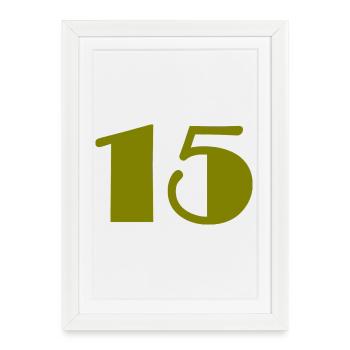 15. 15 ANS. 15e ANNIVERSAIRE. ANNIVERSAIRE 15 ANS. - Affiche encadrée (27 × 37 cm) - blanc - Devant