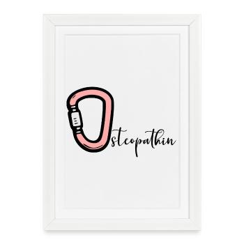 Osteopathy Osteopath - Framed poster (27 × 37 cm) - white - Front