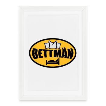 Bettmän | BettMan - Affiche encadrée (27 × 37 cm) - blanc - Devant