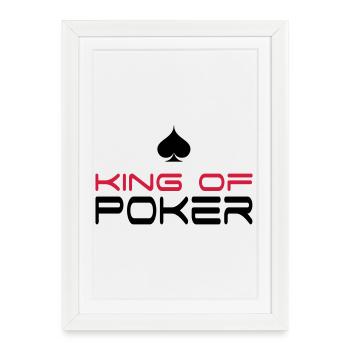 poker - Affiche encadrée (27 × 37 cm) - blanc - Devant