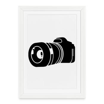 photographie - Affiche encadrée (27 × 37 cm) - blanc - Devant