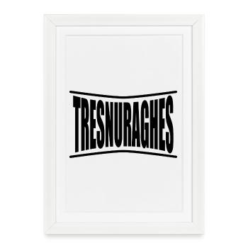 Tresnuraghes t-shirt Sardaigne - Affiche encadrée (27 × 37 cm) - blanc - Devant