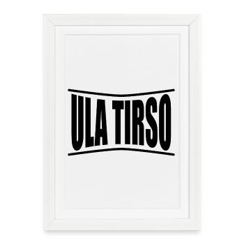 t-shirt Ula Tirso t-shirt Sardaigne idée cadeau - Affiche encadrée (27 × 37 cm) - blanc - Devant