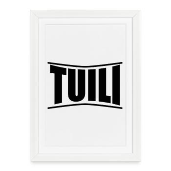 t-shirt Tuili t-shirt Sardinia gift idea - Framed poster (27 × 37 cm) - white - Front