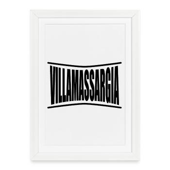 T-shirt Villamassargia t-shirt gift idea - Framed poster (27 × 37 cm) - white - Front