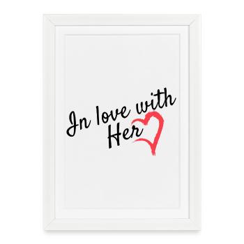 Dear partner look - Framed poster (27 × 37 cm) - white - Front
