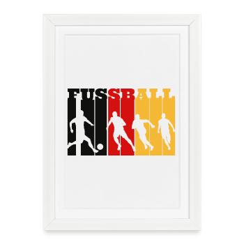 German football - Framed poster (27 × 37 cm) - white - Front
