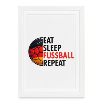 German football - Framed poster (27 × 37 cm) - white - Front