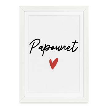Daddy Heart Gift Idea - Framed poster (27 × 37 cm) - white - Front
