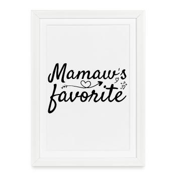 Grandma's Favorite Grandchild Favorite Gift - Framed poster (27 × 37 cm) - white - Front