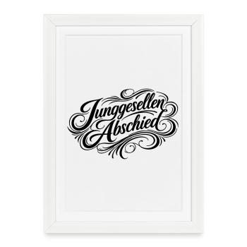 Bachelor party bachelor party - Framed poster (27 × 37 cm) - white - Front