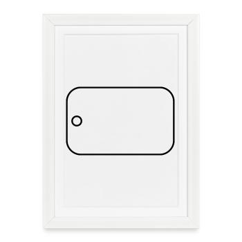 Plaques militaires - Affiche encadrée (27 × 37 cm) - blanc - Devant