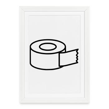 Masking Tape Craft Icon - Framed poster (27 × 37 cm) - white - Front