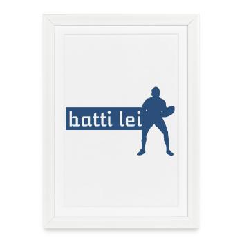 Beat her - Framed poster (27 × 37 cm) - white - Front