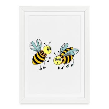 Insectes - Affiche encadrée (27 × 37 cm) - blanc - Devant