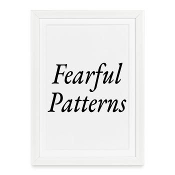 Fearful Patterns - Framed poster (27 × 37 cm) - white - Front