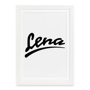 lena | Lena - Affiche encadrée (27 × 37 cm) - blanc - Devant
