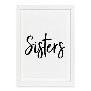 Sisters Best Friend Partner Gift - Framed poster (27 × 37 cm) - white - Front