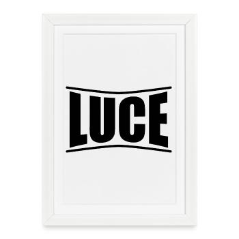 t-shirt T-shirt light gift idea - Affiche encadrée (27 × 37 cm) - blanc - Devant