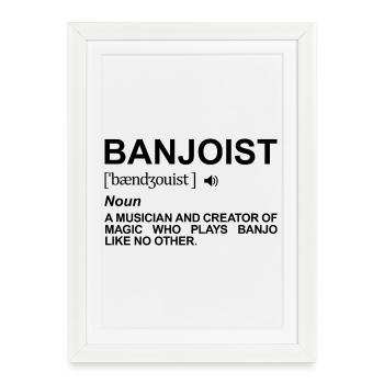 Signification des joueurs de banjo - Affiche encadrée (27 × 37 cm) - blanc - Devant