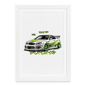 My thing is tuning - Framed poster (27 × 37 cm) - white - Front