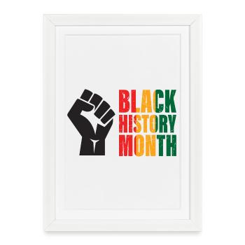 Black History Month - Framed poster (27 × 37 cm) - white - Front