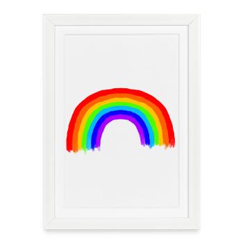 Arc-en-ciel / RVB - Affiche encadrée (27 × 37 cm) - blanc - Devant